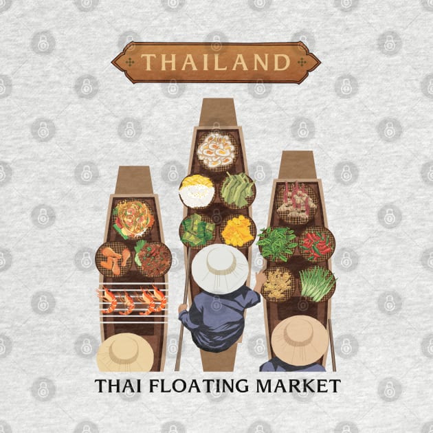 Thai Floating Market by KewaleeTee